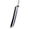DLUSEN Épée En Bois, Slayer Cosplay Sword Arme En Bois DArme, Pour Anime Slayer Fans Anime Lovers Toys Arme/Red