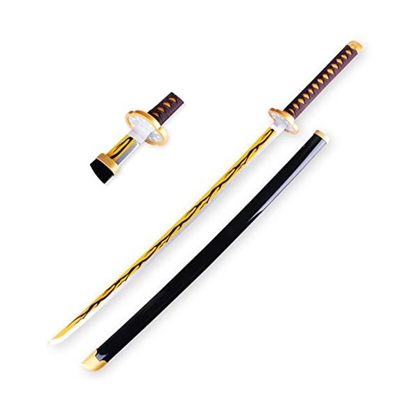 Uvency Cosplay En Bois Anime Sword Slayer Sword Kaigaku Katana Sword Japanese Katana Kids Toys Anime Fan The Of Slayer Black 