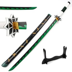 Uvency Katana Shinazugawa Sanemi Slayer Épée Samurai Jouet En Bois Épée Slayer Merch Épée Prop Anime Cosplay Jouet Armes Cade