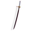 DLUSEN Bokken En Bois, Accessoires DÉpée Anime Cosplay Blade Sword Arme Prop, Pour Anime Slayer Fans Amoureux Des Anime/Yell