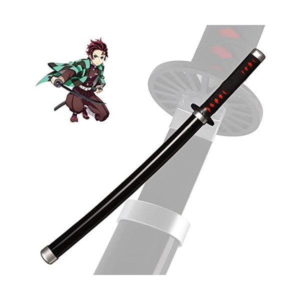 Uvency Anime Japonais Katana Slayer Cosplay Anime Sword, Tanjiro Anime Ninja Sword Kids Toy Weapon Prop, 1 Pièce/76Cm/29.9In