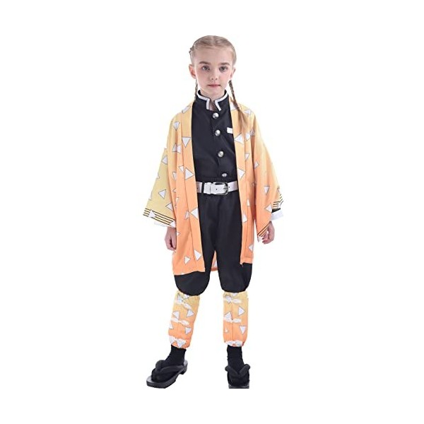 Fiamll Zenitsu Costume de cosplay Tomioka Giyuu - Tenue de cosplay - Tueur de démons - Costume dHalloween - Kimono - Pour en