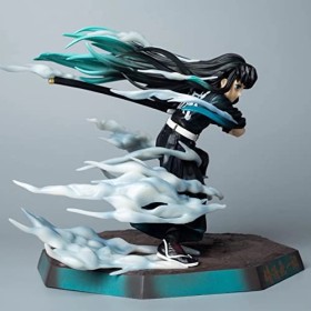 tshy Démon Slayer Figure Tokitou Muichirou Jouet Anime Action Modèle Poupée Jouets Mist Breathing Version Figure pour Bureau 