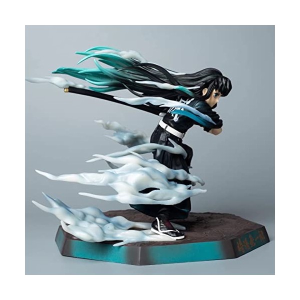 tshy Démon Slayer Figure Tokitou Muichirou Jouet Anime Action Modèle Poupée Jouets Mist Breathing Version Figure pour Bureau 