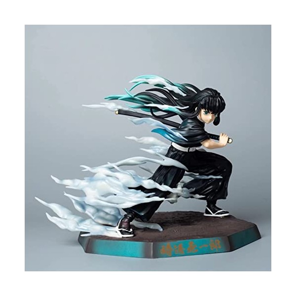tshy Démon Slayer Figure Tokitou Muichirou Jouet Anime Action Modèle Poupée Jouets Mist Breathing Version Figure pour Bureau 