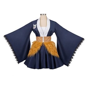 JOJO STYLE Anime Cosplay Costume Demon Slayer Hashibira Inosuke, Cosplay Kimono Féminin Cosplay Anime Manga Y Compris Vêtemen