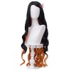 AxBALL Appliquer à Max Beauty Anime Halloween Character Cosplay Vêtements for Demon Slayer Color : Black Orange Nezuko 