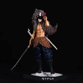 THAWR Anime Demon Slayer Action Figure Standing Posture 30cm/11.8inch Kimetsu no Yaiba: Inosuke HashibiraBoar Head Version Ac