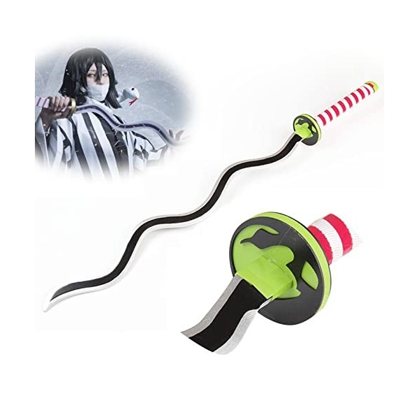 Vendics Démon Slayer Lame Cos Épée En Bois Iguro Obanaihette Couteau Jouet Cosplay Accessoire Couteau Pour Les Amoureux de L