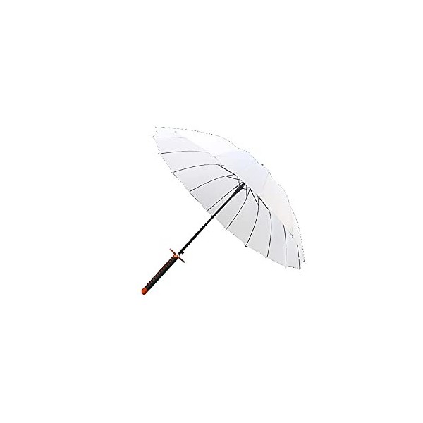 BJSBJD Parapluie Coupe-Vent pour Demon Slayer Kochou Shinobu, COS Parapluie à Manche Long Katana Parasol extérieur Coupe-Vent