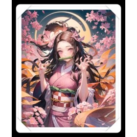 Generico BAZAVERSE Demon Slayer - Poster photo A4 - NEZUKO KAMADO - Anime, Manga, Bandes dessinées - Cadre non inclus - Haute