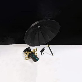 BJSBJD Parapluie Coupe-Vent pour Demon Slayer Tokitou Muichirou, COS Parapluie à Manche Long Katana Parasol extérieur Coupe-V