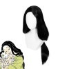 Démon Slayer Kimetsu No Yaiba Shinobu Hashibira Kotoha Cosplay perruque longue droite femmes synthétique cheveux perruque Pel