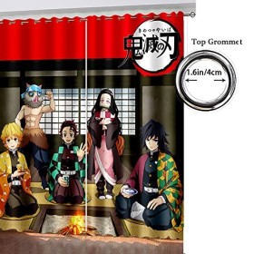 ILLUMAX Dem-on Slay-ER Rideaux Occultant, Rideaux Impr Isolant Anti-UV, Rideaux Réduction du Bruit-Multicolor 2||W220 cm x H2