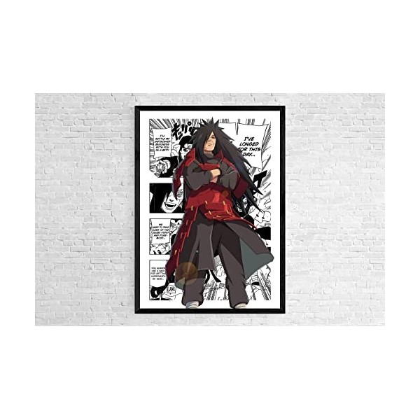 Uchiha Madara A4 Poster Affiche pour salle 21 x 29,7 Anime Manga Monster Dessin animé - Peintures, Cadres, Collection, Affi