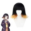 Démon Slayer Kimetsu No Yaiba Susamaru perruque Cosplay Costume noir jaune dégradé haute température Fiber cheveux perruque +