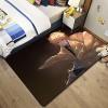 ZALix 3D Demon Slayer Tapis Chambre Salon Table À Thé Canapé Anti-Dérapant Tapis De Sol Tapis De Sol Bébé Rampant Pad Paillas