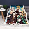Lyria Dem-on Slay-ER Plaid Canapé Épais, Couverture Lit avec Anime Impression Numérique 3D, Petit Plaid pour Décoration DInt