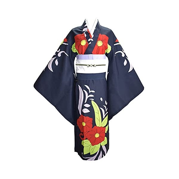 MengXin Anime Demon Slayer Tamayo – Costume de costumade – Robe kimono uniforme pour Halloween – Fabriqué sur mesure taille 