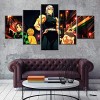 TONATO Toile Imprime 5 imprimés en Toile 5 peintures murales décor de Salon Demon Slayer Tanjiro Inosuke Uzui Tengen modulair