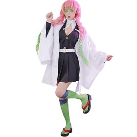 CR ROLECOS Costume de kimono Demon Slayer Mitsuri pour cosplay Mitsuri - Ensemble dHalloween, taille S