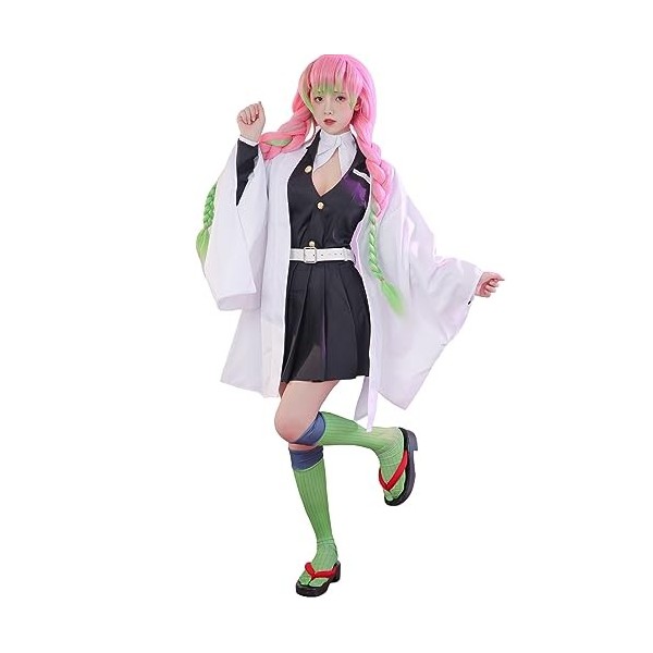 CR ROLECOS Costume de kimono Demon Slayer Mitsuri pour cosplay Mitsuri - Ensemble dHalloween, taille S