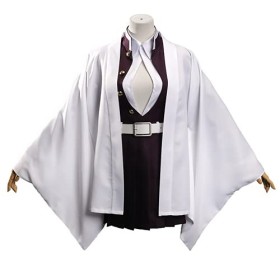 JOJO STYLE Demon Slayer Kanroji Mitsuri Anime Cosplay Costume Cosplay Vêtements Kimono Japonais Accessoires pour Halloween L