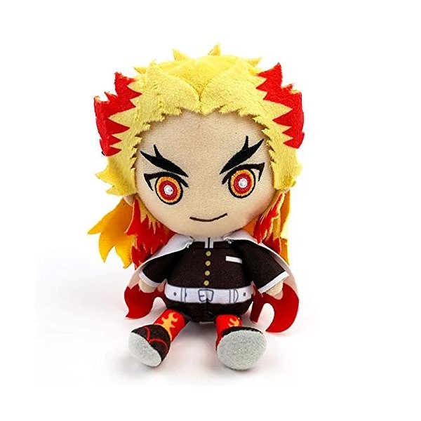 Bandai Demon Slayer Kimetsu no Yaiba Chibi Plush Peluche 15cm, Sunrise Kyojuro Rengoku 