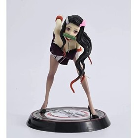 REOZIGN Demon Slayer Nezuko Kamado Figures, Nezuko Figure Statue 23cm/9inch Nezuko Kamado Figure Cartoon Doll Jouets Anime Co