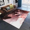 YZGAH Demon Slayer Tapis De Sol Imprimé en 3D Grand Tapis De Rôle DAnime De Salon DIntérieur en Flanelle Douce pour Adultes