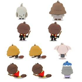 Harry Potter Assorti HP-Lot de 10 Figurines en Vinyle Porte-clés, Multicolore