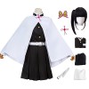 YEAJION Tsuyuri Kanawo Costume Complet avec Perruque Demon Slayer Anime Cosplay Costume Kimetsu no Yaiba Kimono Déguisement d