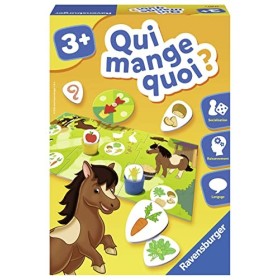 Ravensburger - Jeu Educatif - Qui mange quoi ? - Découverte des animaux - Association logique - Développement du langage - 1 