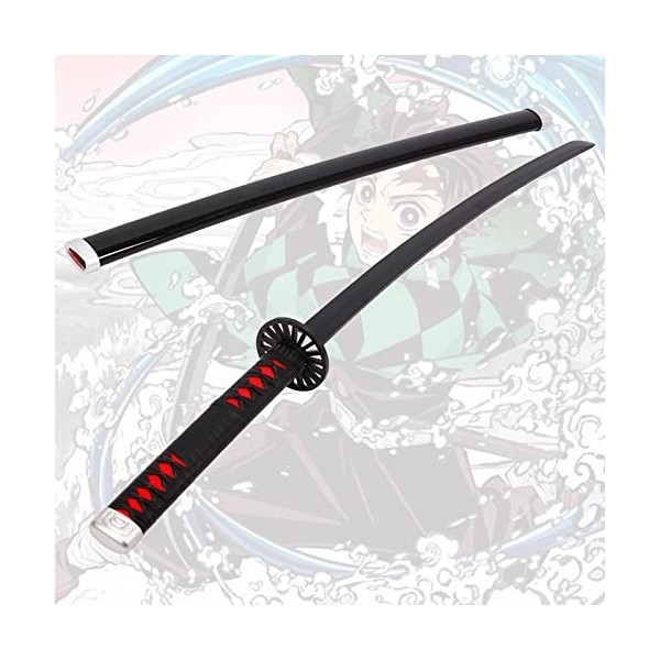 Démon Slayer Anime Sword Ninja Warrior Cosplay Katanas Lame, Jouet Couteau Arme Prop, Kamado Tanjiro Sword