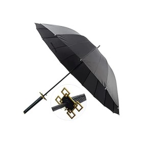 HUVE Parapluie Parasol pour Demon Slayer Tokitou Muichirou, Long Manche Personnalité Créative Parapluie Droit Samouraï, Coupe
