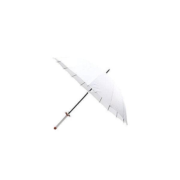 HUVE Parapluie Parasol pour Demon Slayer Rengoku Kyoujurou, Long Manche Personnalité Créative Parapluie Droit Samouraï, Coupe