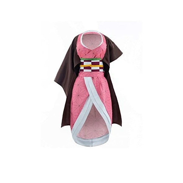 Mowseper Costume de déguisement de Demon Slayer Kamado Nezuko pour femme - Costume de carnaval Kimetsu no Yaiba, Kamado Nezuk