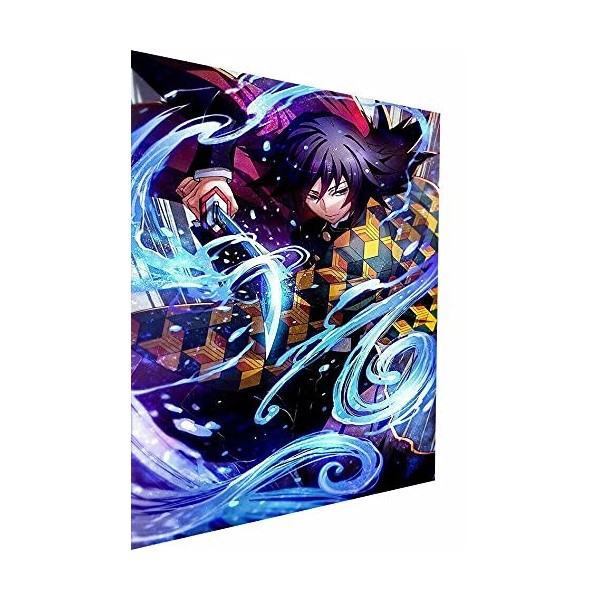 Magic Canvas Art Anime Demon Slayer P5344 Impression sur toile 1 pièce Impression murale de qualité supérieure 80 x 80 cm