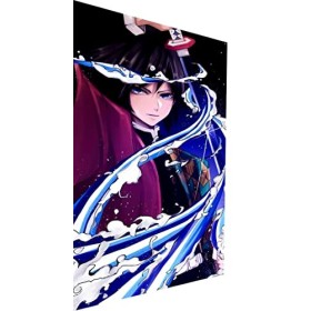 Magic Canvas Art - Images sur toile Anime Demon Slayer - 1 pièce - Impression dart moderne - Décoration murale - Dimensions 