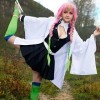 CR ROLECOS Mitsuri Kanroji Cosplay Costume Anime Demon Slayer Cosplay Mitsuri Kimono Ensemble complet, White-Miritsu, M