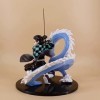 JIUFACAI Figurine danime en PVC - Figurine Demon Slayer Kanamon Tanjiro Actions Figures 1/8 - Cadeau danniversaire - Modèle