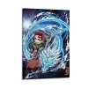 VZRSQZK Poster de lanime Demon Slayer Tanjiro - Peinture décorative sur toile - Décoration moderne pour chambre à coucher - 