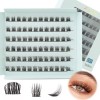 Faux Cils Manga Eyelashes Individual 10mm 12mm 14mm Individual Lashes D Curl DIY Cils Individuels Réutilisable Faux Cils Indi