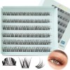 Faux Cils Manga Eyelashes Individual 10mm 12mm 14mm Individual Lashes D Curl DIY Cils Individuels Réutilisable Faux Cils Indi