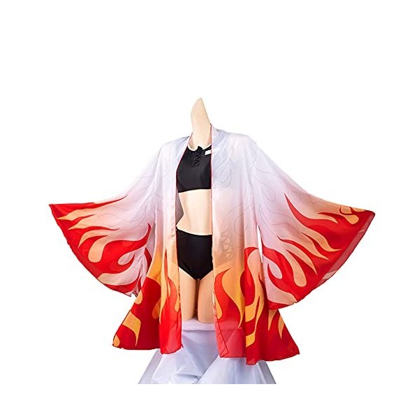 Roocnie Maillot de bain tanjiro pour femme Demon Slayer Kimetsu no Yaiba Cosplay - - Taille S