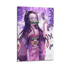 VZRSQZK Poster japonais Demon Slayer Blade of Kamado Nezuko - Peinture décorative sur toile - Décoration moderne pour chambre