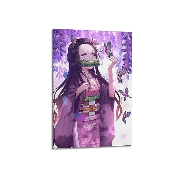 VZRSQZK Poster japonais Demon Slayer Blade of Kamado Nezuko - Peinture décorative sur toile - Décoration moderne pour chambre