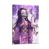 VZRSQZK Poster japonais Demon Slayer Blade of Kamado Nezuko - Peinture décorative sur toile - Décoration moderne pour chambre