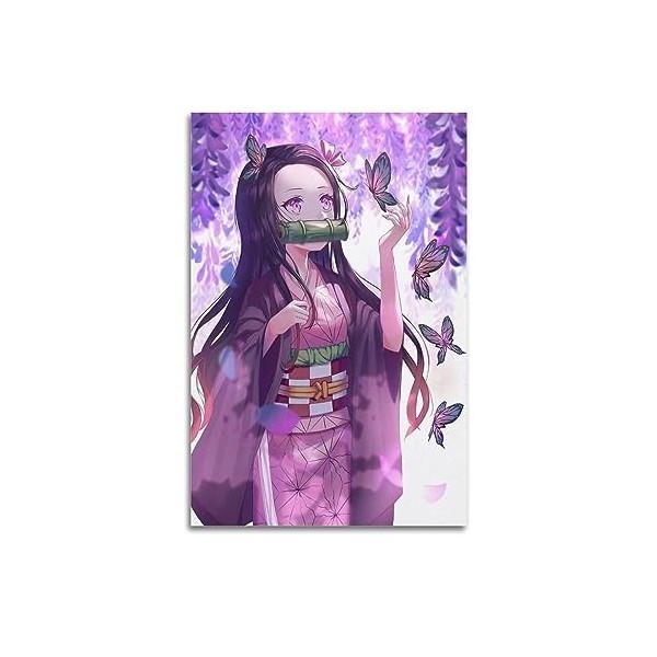 VZRSQZK Poster japonais Demon Slayer Blade of Kamado Nezuko - Peinture décorative sur toile - Décoration moderne pour chambre