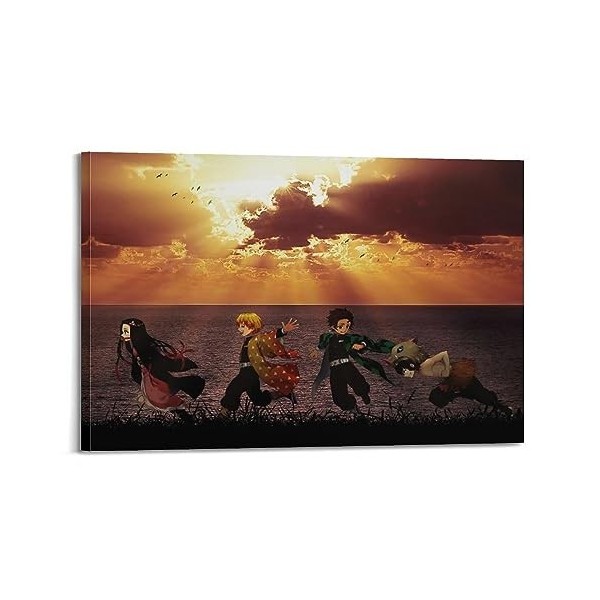 VZRSQZK Poster de lanime Demon Slayer Kamado Nezuko - Peinture décorative sur toile - Décoration moderne pour chambre à couc